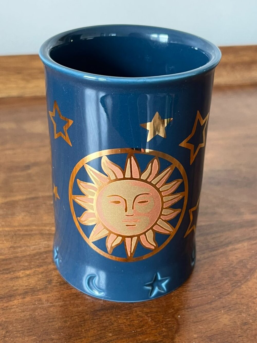 Vintage Springmaid Celestial Cosmos Tumbler Bathroom Cup Sun Moon Stars 90s Y2K